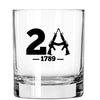 Whiskey Glass - 2A 1789 - 2 Monkey Trading LLC