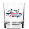 Whiskey Glass - We the People Will Protect the 2nd - 2 Monkey Trading LLC