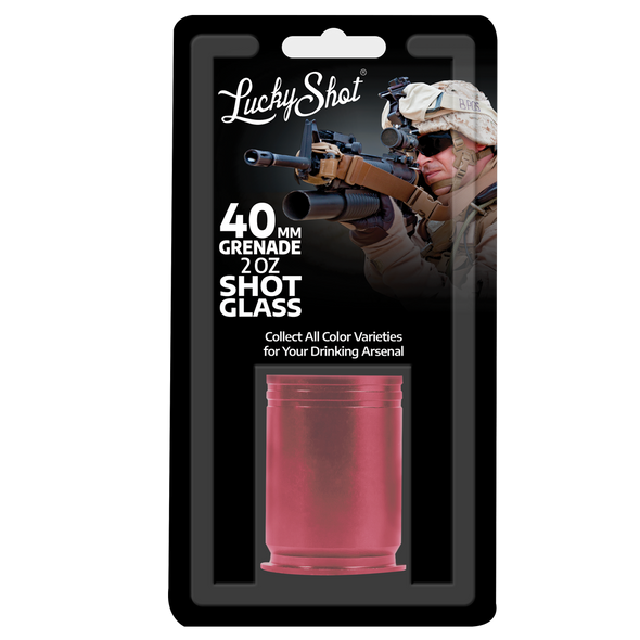 40MM Shot Glass - Red