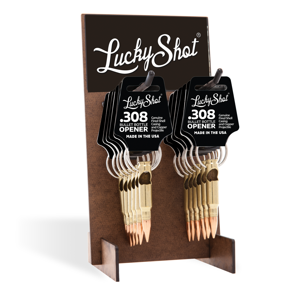 Keychain Opener Display .308 Bottle Opener Keychain Display With 24 pcs – 2 Monkey Trading LLC