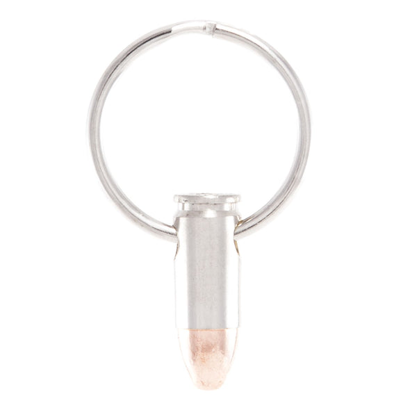 9MM Bullet Keychain - Nickel