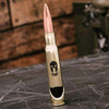 .50 Caliber Bullet Bottle Opener Spirit Series - Molon Labe in Brass Blister Pack Packaging