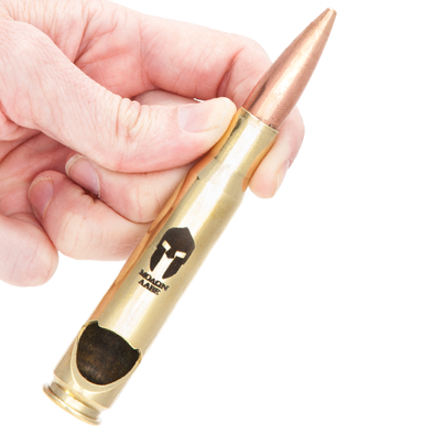 .50 Caliber Bullet Bottle Opener Spirit Series - Molon Labe in Brass Poly Bag Packaging - 2 Monkey Trading LLC
