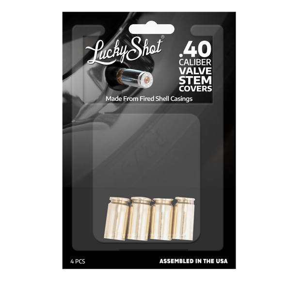 40 Caliber Brass Bullet Valve Stem Caps - 2 Monkey Trading LLC